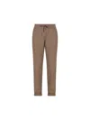Brunello Cucinelli Women Cotton And Silk Blend Trousers In Brown