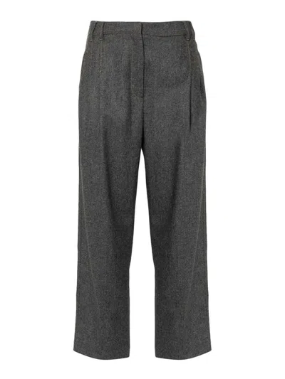 BRUNELLO CUCINELLI PANTALÓN CASUAL - GRIS OSCURO