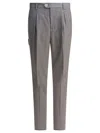 Brunello Cucinelli Trousers With Pleats And Pockets In Gray