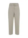 Brunello Cucinelli Linen Pants In Gray