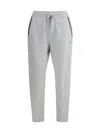 Brunello Cucinelli Men Logoed Sweatpants In Gray