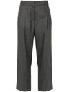 Brunello Cucinelli Gerade Hose Mit Falten In Gray