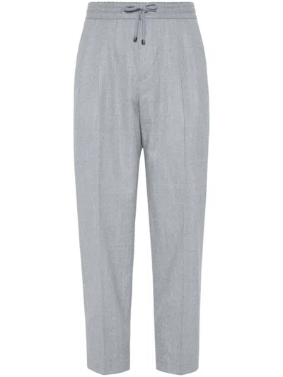 BRUNELLO CUCINELLI VIRGIN WOOL FLANNEL PANTS