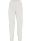 Brunello Cucinelli Relaxed Fit Trousers With Tapered Legs In Gray