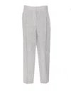 Brunello Cucinelli Fabric Pants In Grey