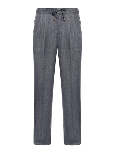 Brunello Cucinelli Pants In Grey