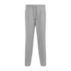 Brunello Cucinelli Wool Track Pants In Grey
