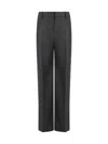 Brunello Cucinelli High-waist Wide-leg Tailored Trousers In Grey