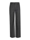 Brunello Cucinelli High-waist Wide-leg Tailored Trousers In Grey