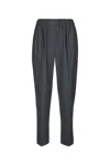 Brunello Cucinelli Cropped Tailored Trousers In Grgiomedio