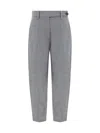 Brunello Cucinelli Pleat Pants In Grigio Chiaro