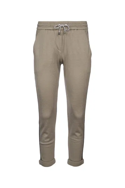 Brunello Cucinelli Trousers In Jackfruitwarmwhite