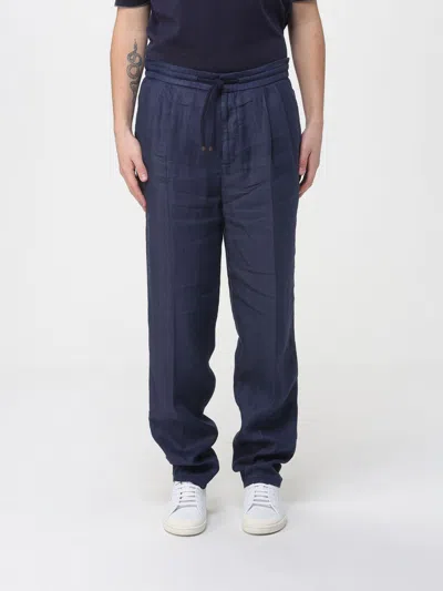 Brunello Cucinelli Pants Men  In Blue