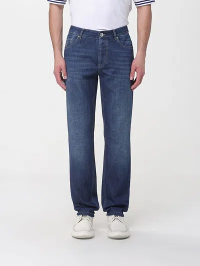 Brunello Cucinelli Pants Men  In Blue
