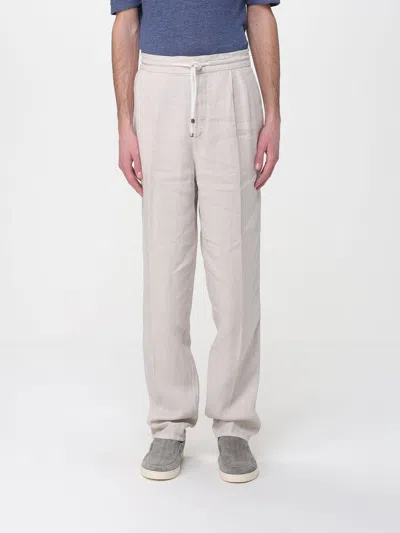 Brunello Cucinelli Pants Men  In Gray