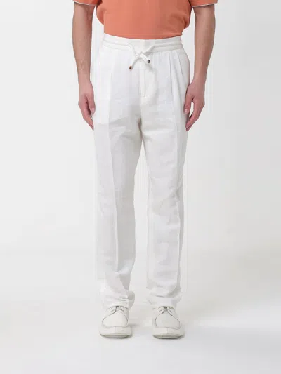 Brunello Cucinelli Pants Men  In White