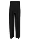 Brunello Cucinelli Wide-leg Trousers With Pleated Front And Tailored Silhouette In Nero