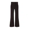 Brunello Cucinelli Corduroy Flared Trousers Belt Loops In Black