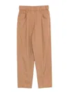 Brunello Cucinelli Lightweight Poplin Five-pocket Track Trousers With Monili Clothing In Brown