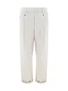 Brunello Cucinelli Pants In Snow White