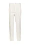 Brunello Cucinelli Trousers With Pockets And Belt Loops In White
