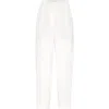 Brunello Cucinelli Viscose-linen Twill Tapered Trousers In White