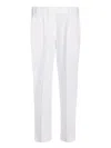 Brunello Cucinelli Cady Cropped Trousers In White