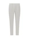 Brunello Cucinelli Women Slouchy Trousers In Viscose And Linen Fluid Twill With Moniline In White