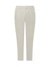 Brunello Cucinelli Beige Relaxed Joggers Pants In White