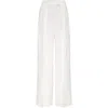 Brunello Cucinelli Pleated Canvas Wide-leg Pants In Ivory