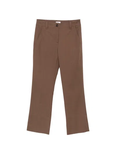 Brunello Cucinelli Pants With Belt Loops In Brown