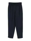 Brunello Cucinelli Women Viscose And Linen Fluid Twill Baggy Pull-on Pants In Blue