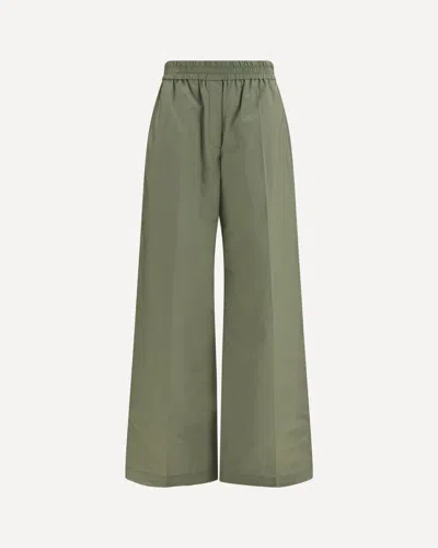 Brunello Cucinelli Pants With Elasticated Waist In Green