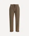 Brunello Cucinelli Cotton-silk Blend Joggers With Side Monile Detail