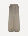 Brunello Cucinelli Pants With Embellishments In Gray