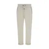 Brunello Cucinelli Pants With Embellishments In White