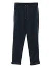 Brunello Cucinelli Pants With `precious` Stripe In Blue