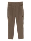 Brunello Cucinelli Pants With Zip At The Bottom In Brown