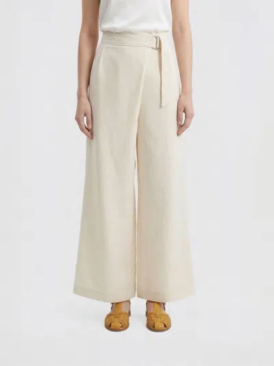 Brunello Cucinelli Crossed Pants In Neutral