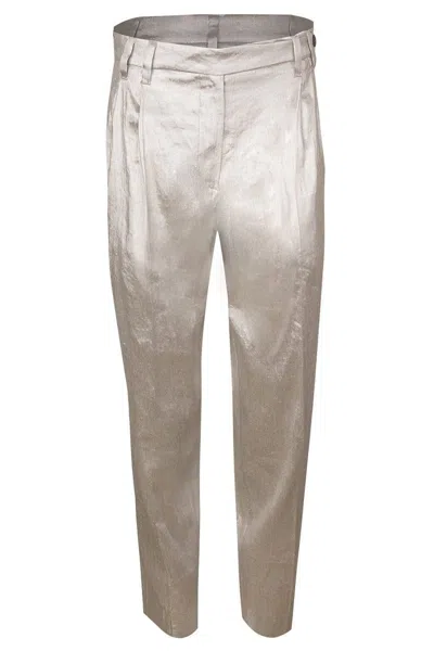 Brunello Cucinelli Pants In Yellow