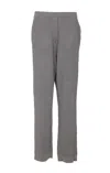 Brunello Cucinelli Ribbed Texture Elastic Waistband Shimmering Finish Trousers