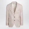 Brunello Cucinelli Papaya-colored Prince Of Wales Jacket