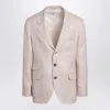 Brunello Cucinelli Papaya-colored Prince Of Wales Jacket