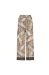Brunello Cucinelli Printed Silk Wide-leg Pants