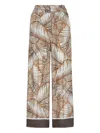 Brunello Cucinelli Printed Silk Wide-leg Pants