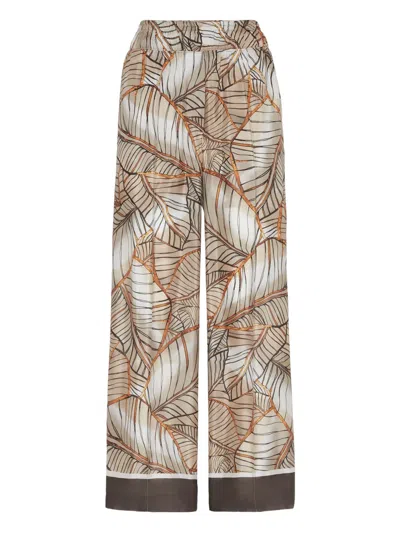 BRUNELLO CUCINELLI PAPYRUS-PRINT TROUSERS