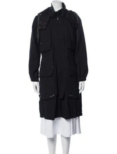 Pre-owned Brunello Cucinelli Parka In Black/blue