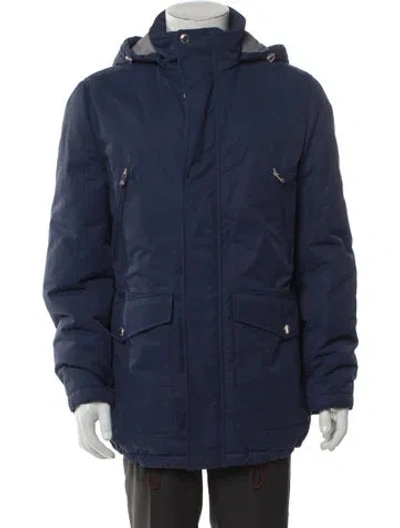 Pre-owned Brunello Cucinelli Parka In Blue