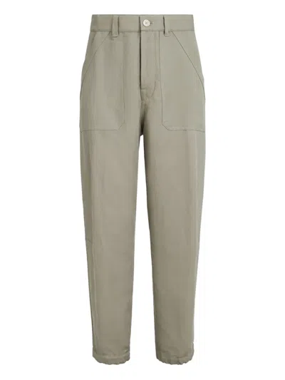 Brunello Cucinelli Patch-pockets Trousers In Green
