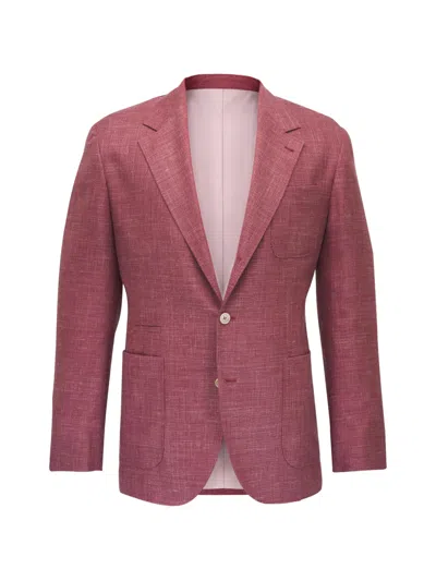 Brunello Cucinelli Patch-pocket Blazer In Red